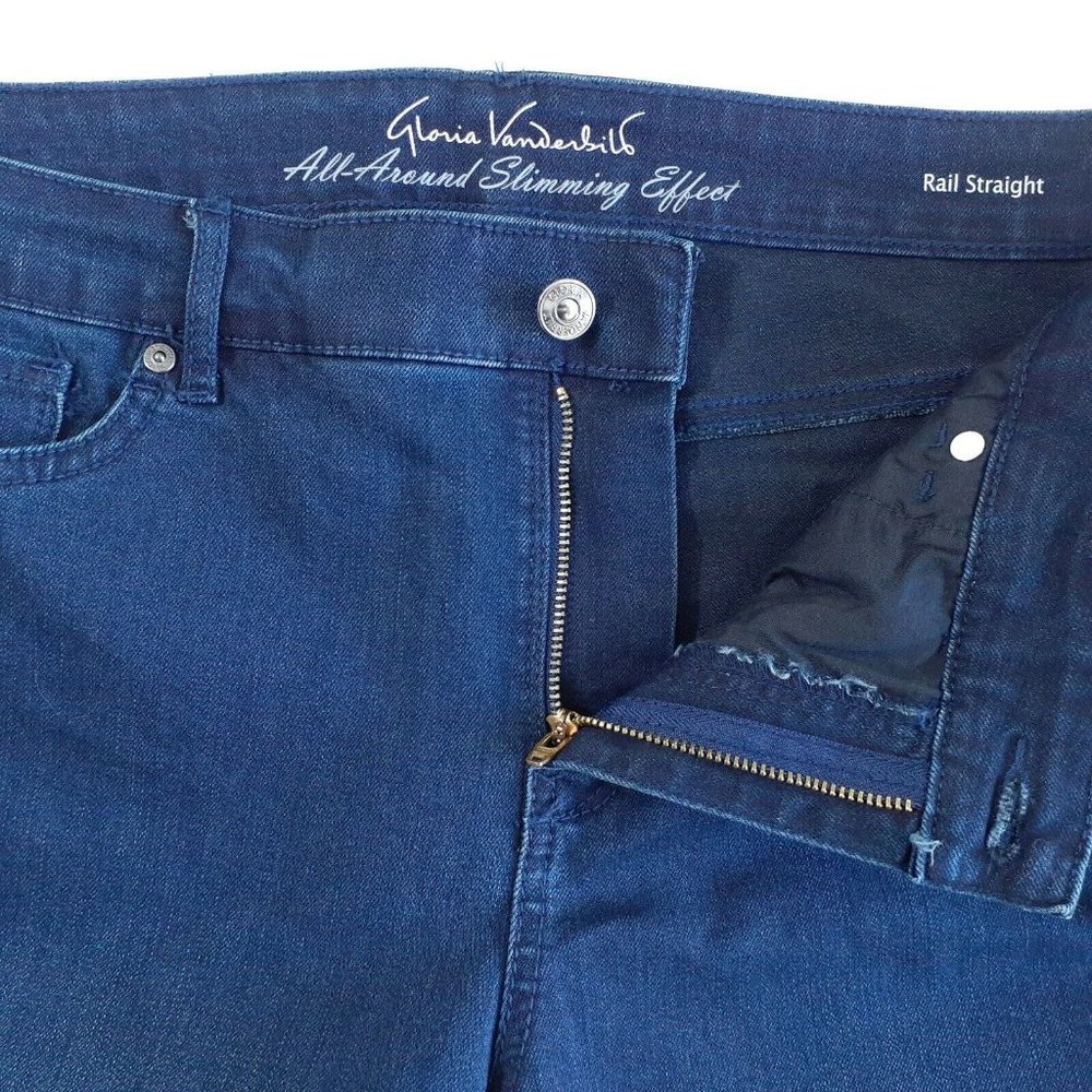 Gloria Vanderbilt All-Around Slimming Effect Blue Boot Cut Jeans Size 10 - Picture 6 of 12